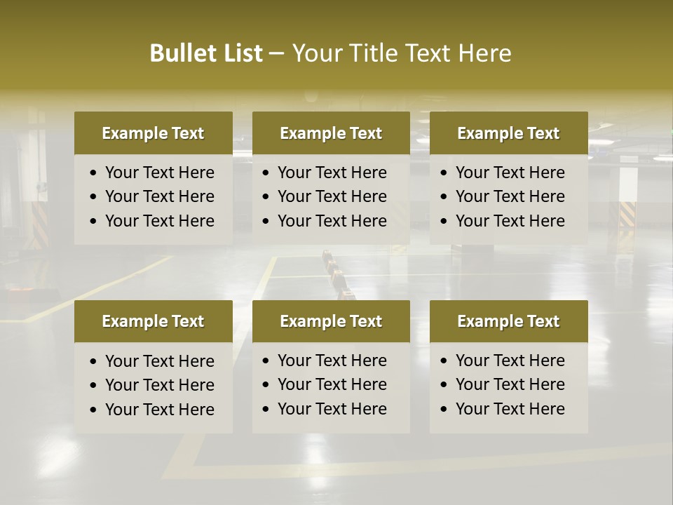 Parking Underground PowerPoint Template
