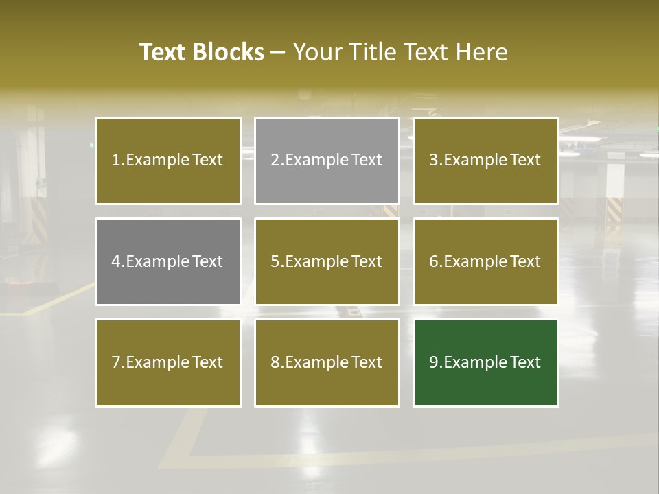 Parking Underground PowerPoint Template