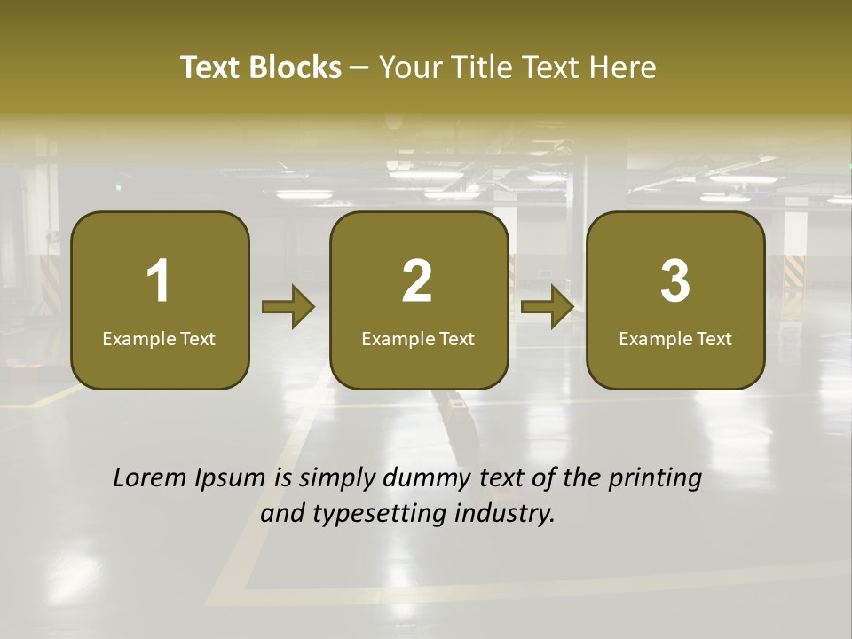 Parking Underground PowerPoint Template