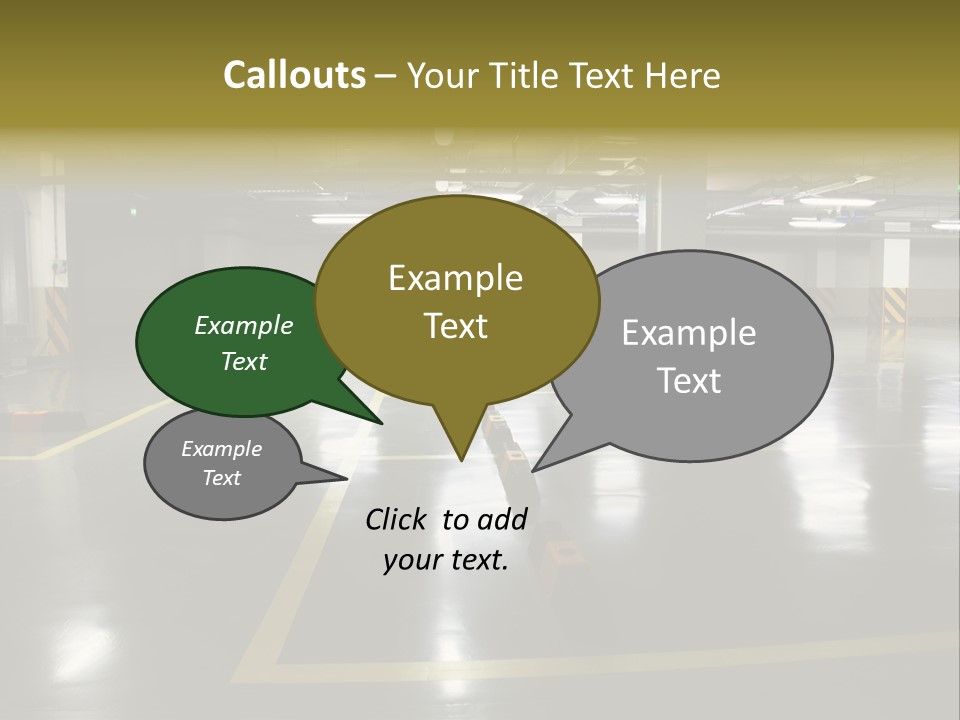 Parking Underground PowerPoint Template
