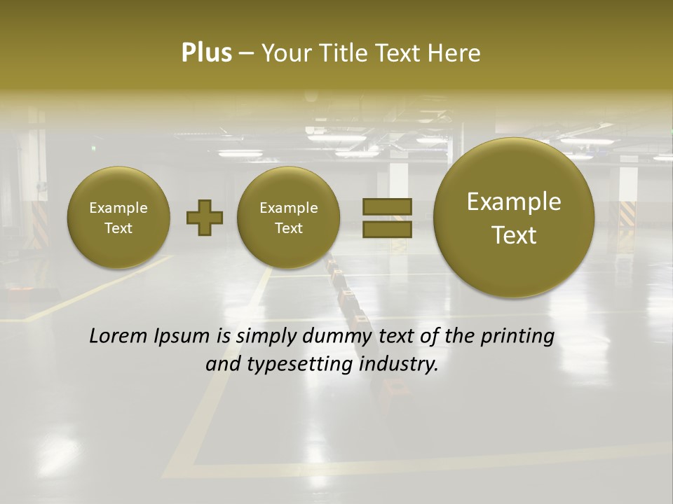 Parking Underground PowerPoint Template