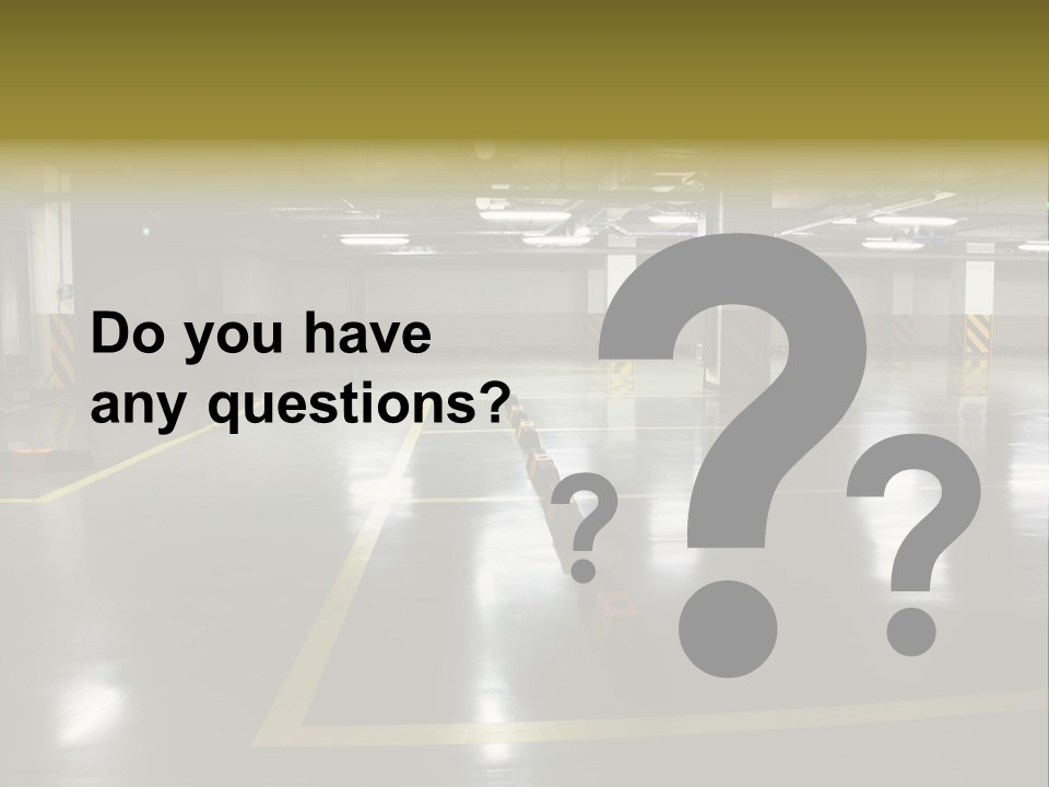 Parking Underground PowerPoint Template