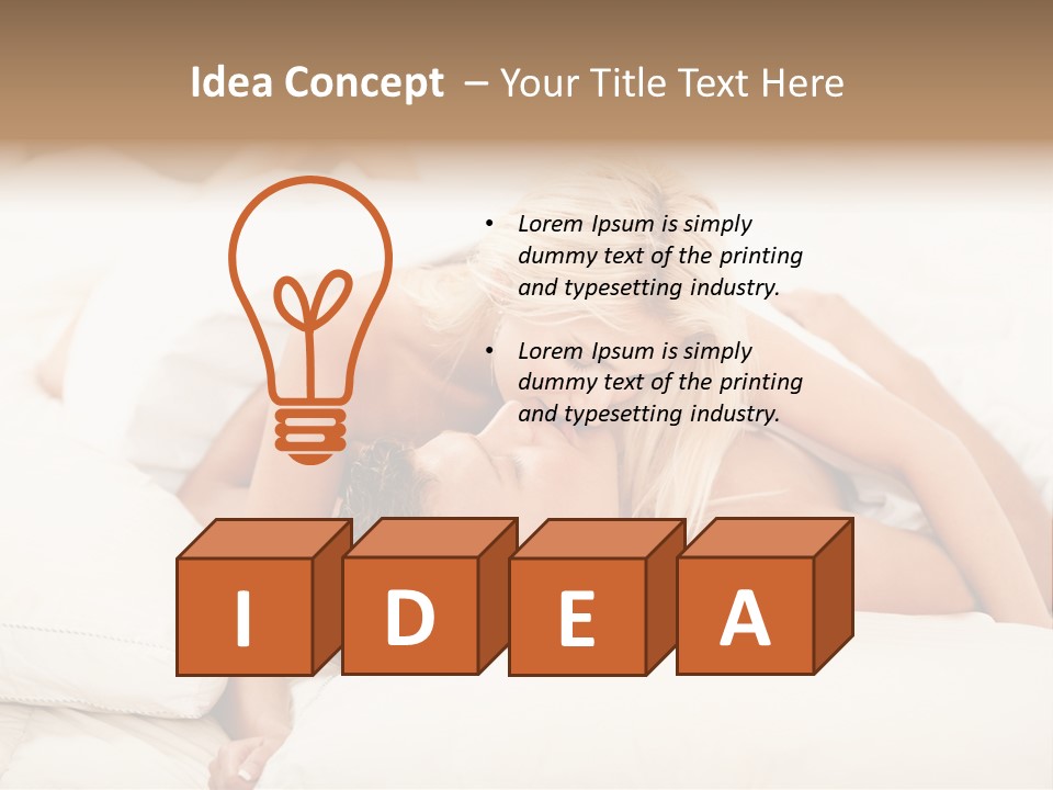 Man And Woman Making Love PowerPoint Template