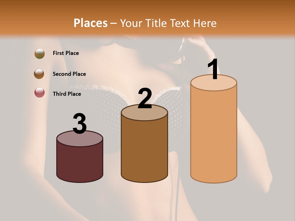 Beautiful Dj Girl PowerPoint Template