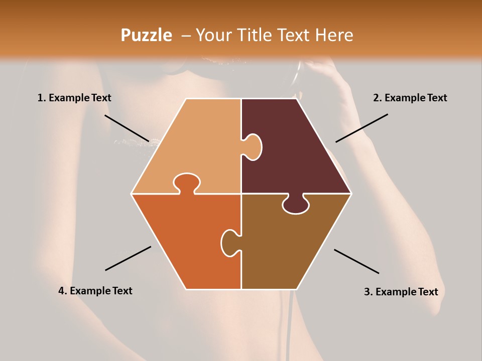 Beautiful Dj Girl PowerPoint Template