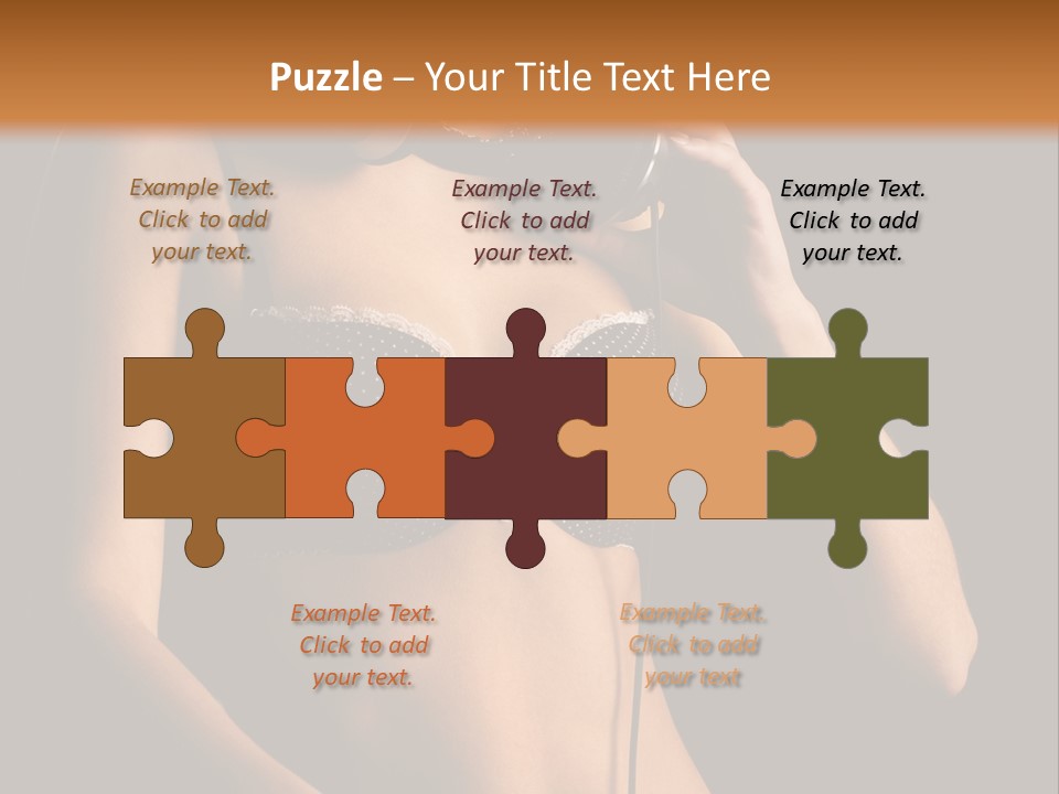 Beautiful Dj Girl PowerPoint Template