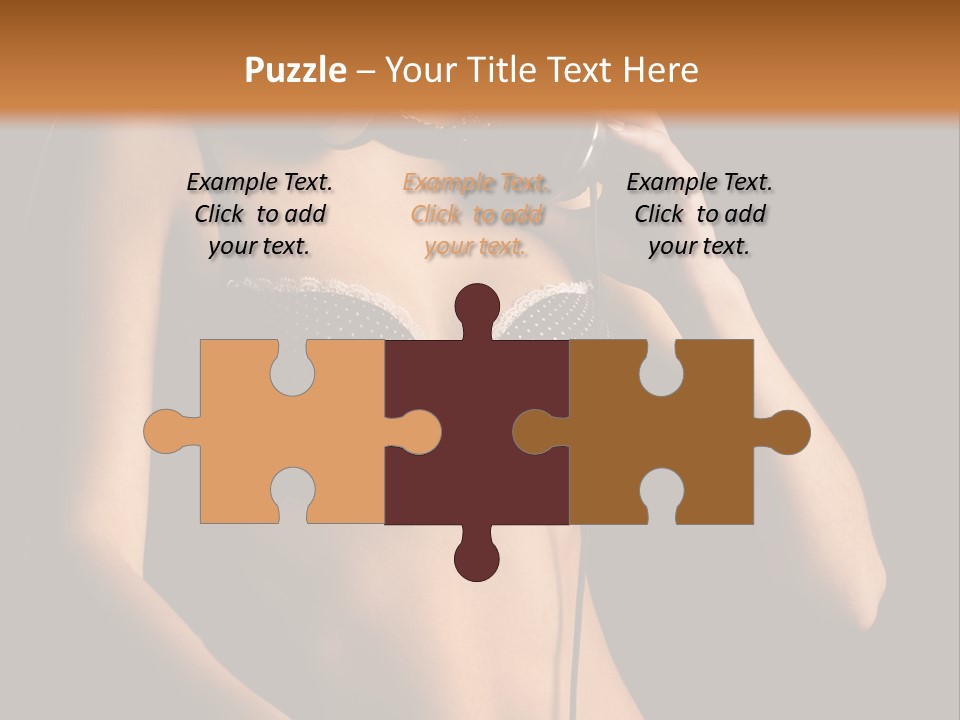 Beautiful Dj Girl PowerPoint Template