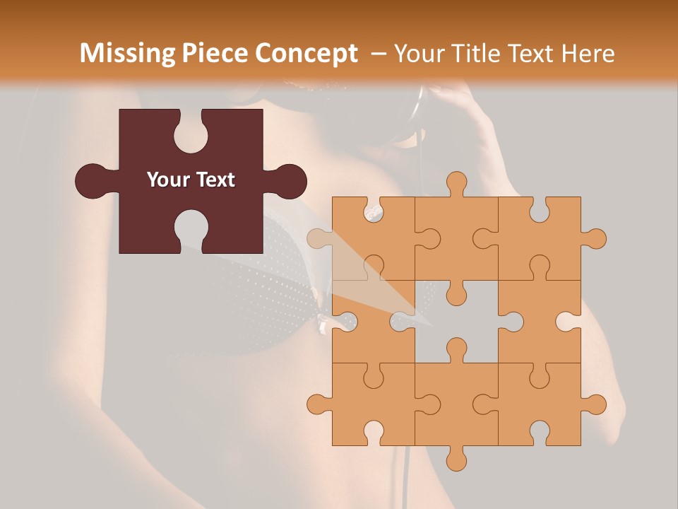 Beautiful Dj Girl PowerPoint Template