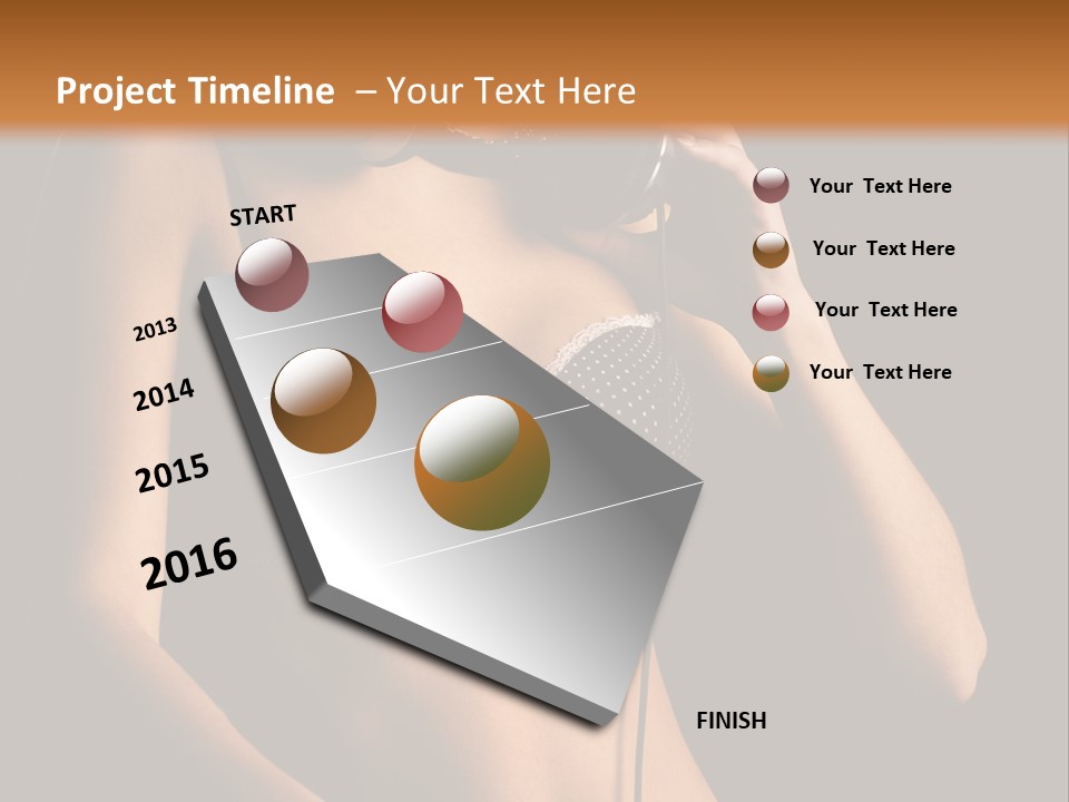 Beautiful Dj Girl PowerPoint Template