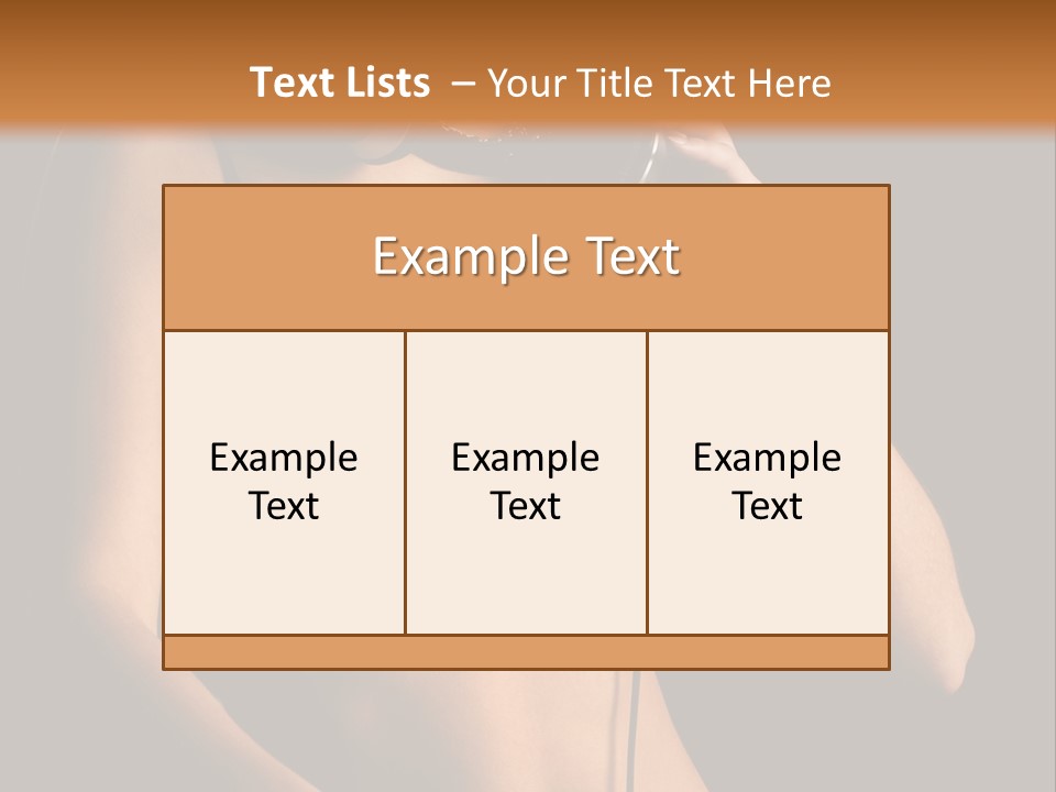 Beautiful Dj Girl PowerPoint Template