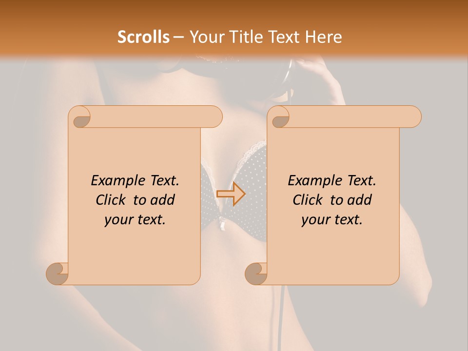 Beautiful Dj Girl PowerPoint Template