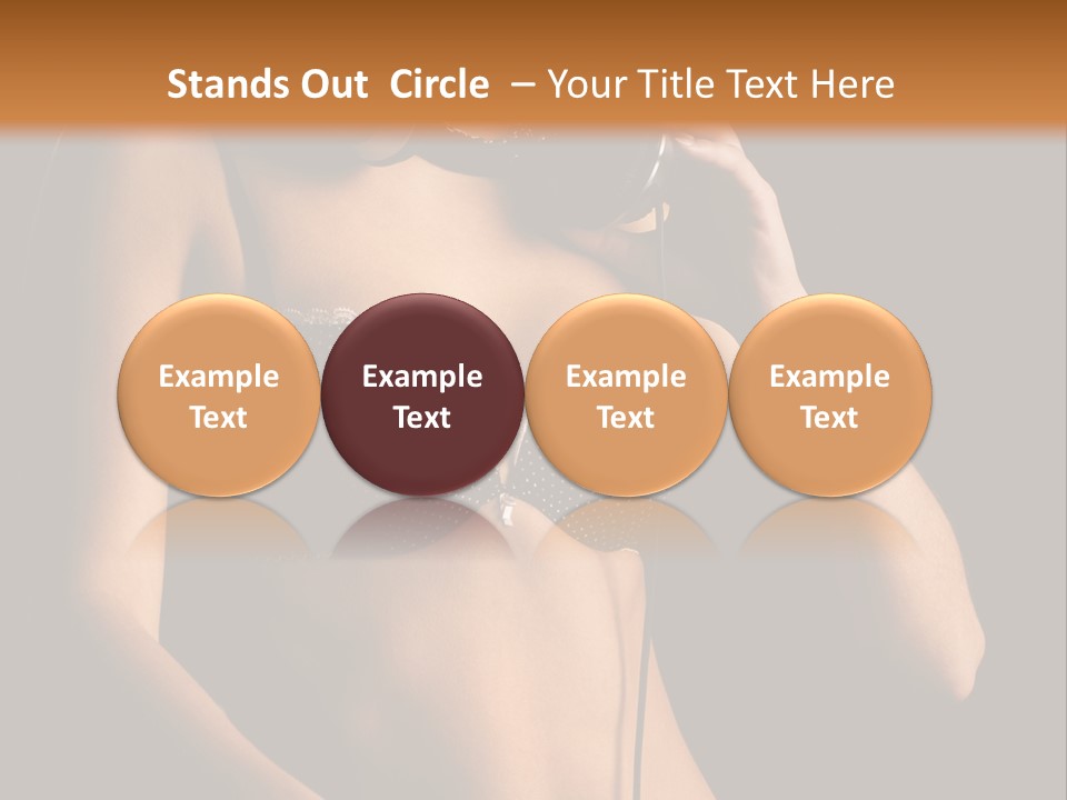 Beautiful Dj Girl PowerPoint Template