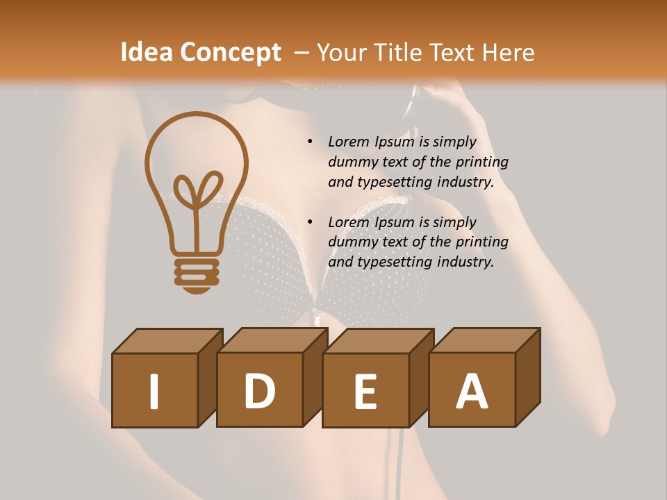 Beautiful Dj Girl PowerPoint Template