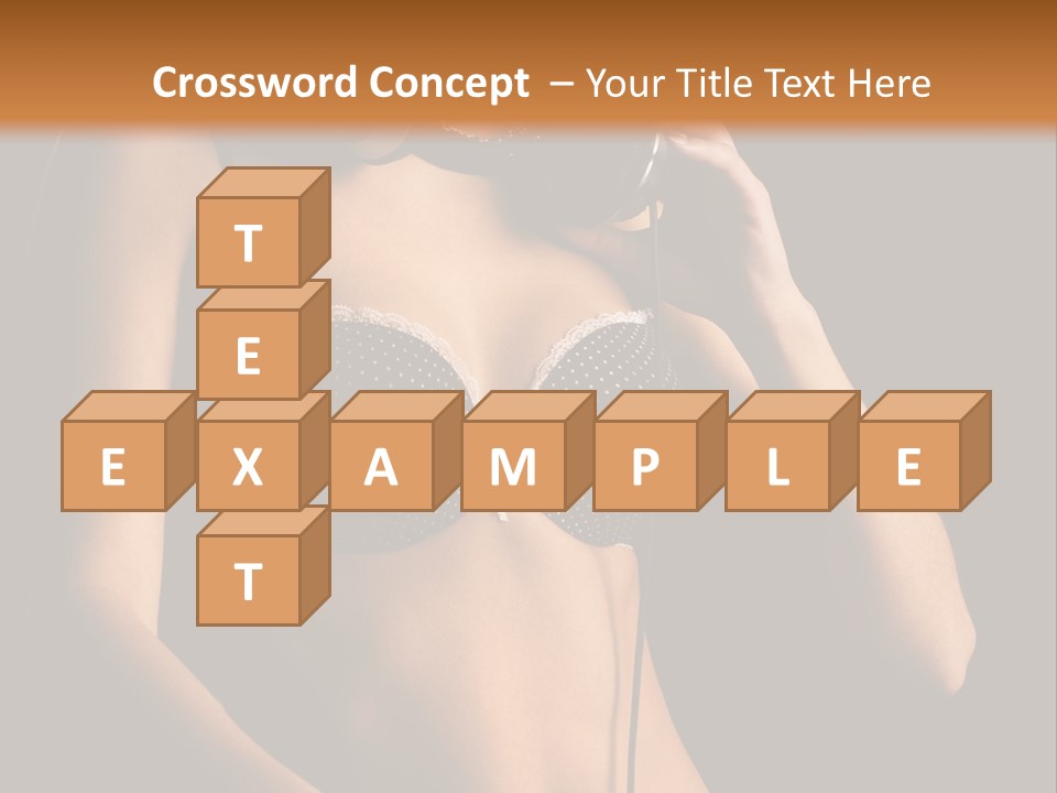 Beautiful Dj Girl PowerPoint Template