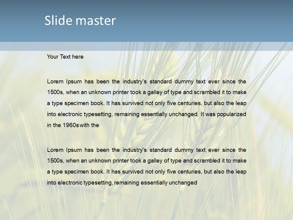 Wheat Green PowerPoint Template