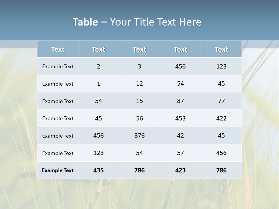 Wheat Green PowerPoint Template