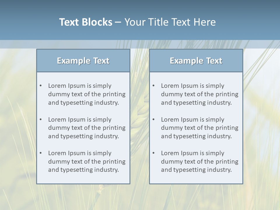 Wheat Green PowerPoint Template