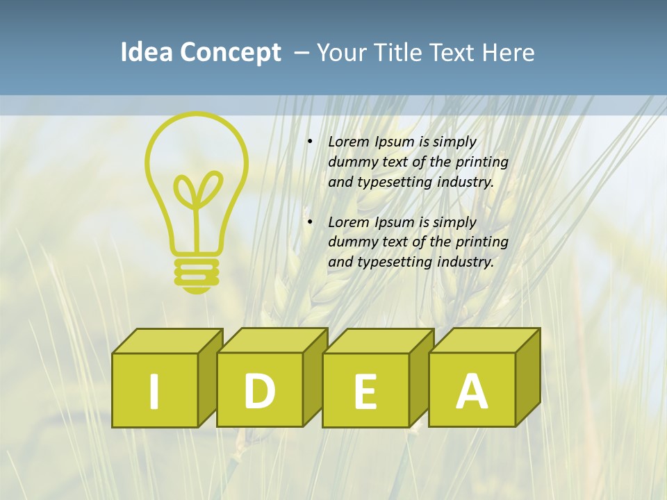Wheat Green PowerPoint Template