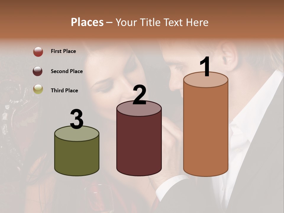 Couples Eating Chocolate PowerPoint Template