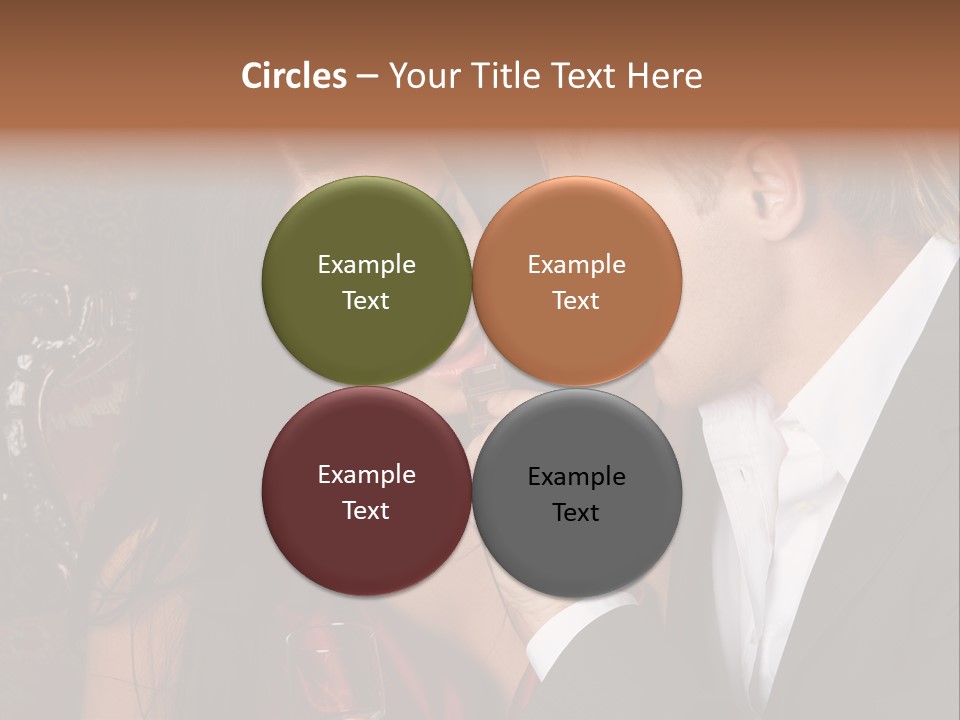 Couples Eating Chocolate PowerPoint Template