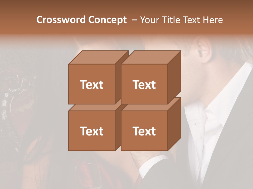 Couples Eating Chocolate PowerPoint Template