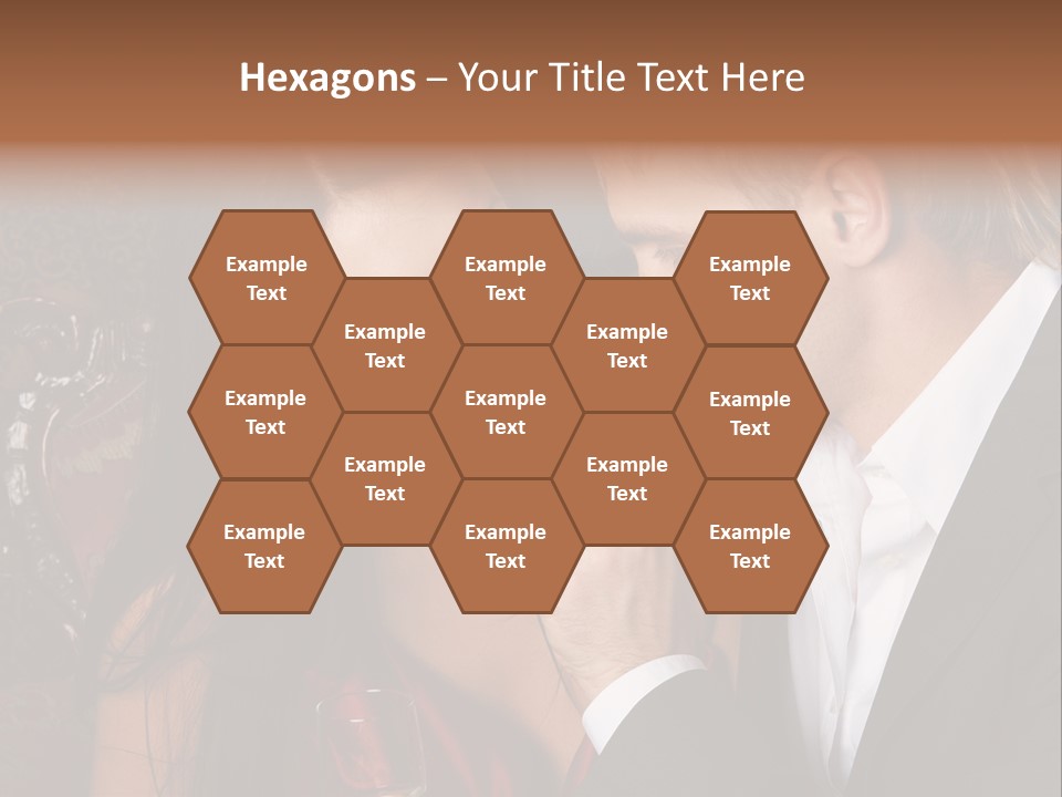 Couples Eating Chocolate PowerPoint Template