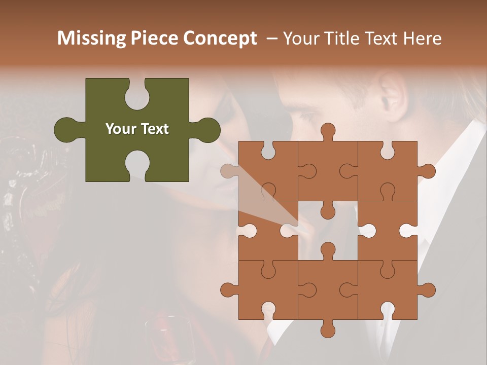 Couples Eating Chocolate PowerPoint Template