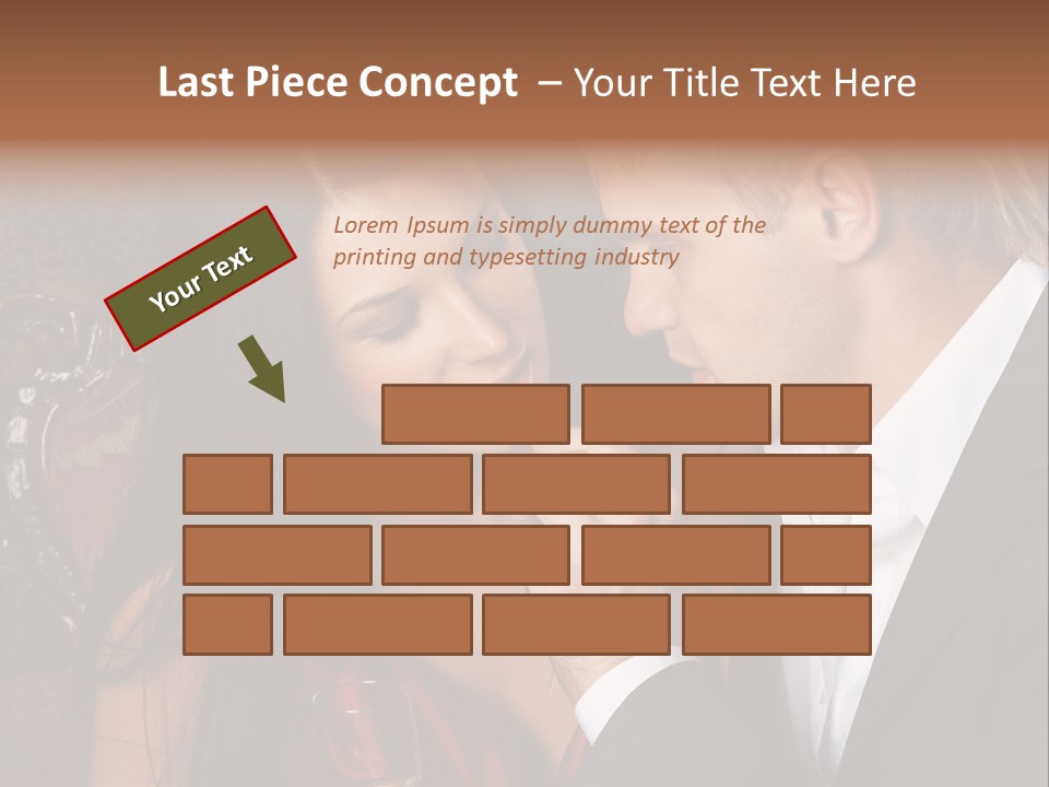 Couples Eating Chocolate PowerPoint Template