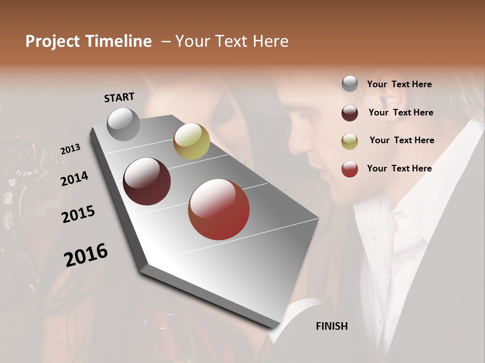 Couples Eating Chocolate PowerPoint Template