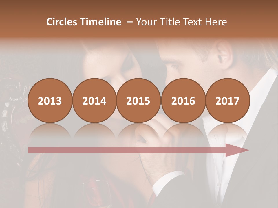 Couples Eating Chocolate PowerPoint Template