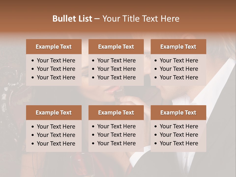 Couples Eating Chocolate PowerPoint Template