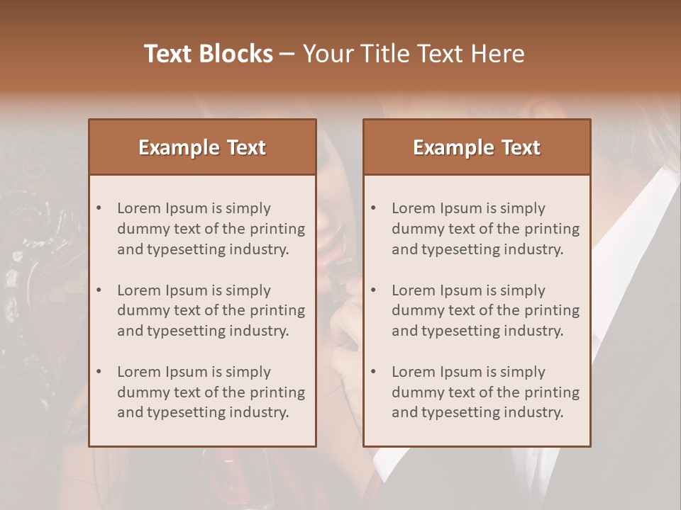 Couples Eating Chocolate PowerPoint Template