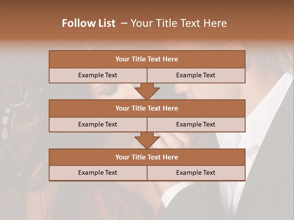 Couples Eating Chocolate PowerPoint Template