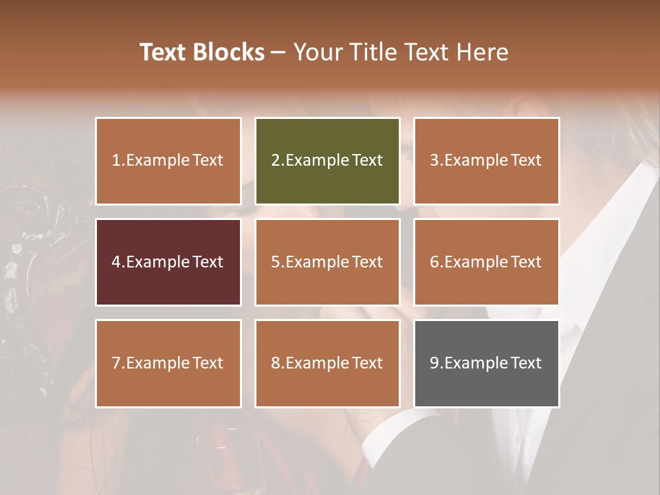 Couples Eating Chocolate PowerPoint Template