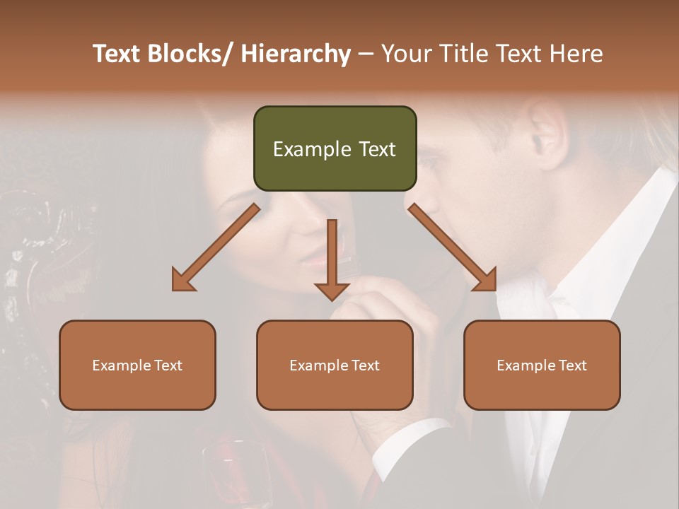 Couples Eating Chocolate PowerPoint Template