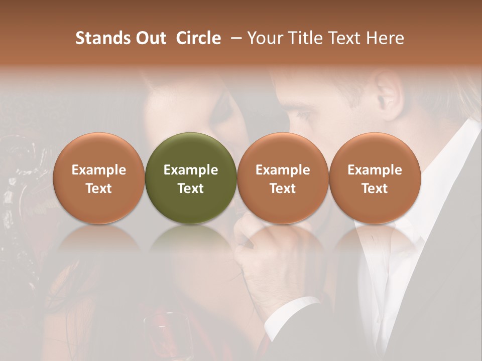 Couples Eating Chocolate PowerPoint Template