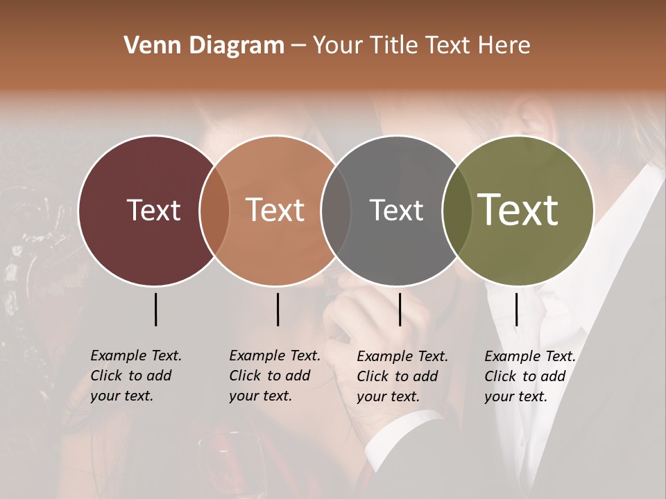 Couples Eating Chocolate PowerPoint Template