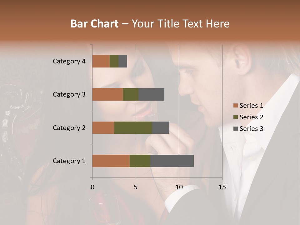 Couples Eating Chocolate PowerPoint Template