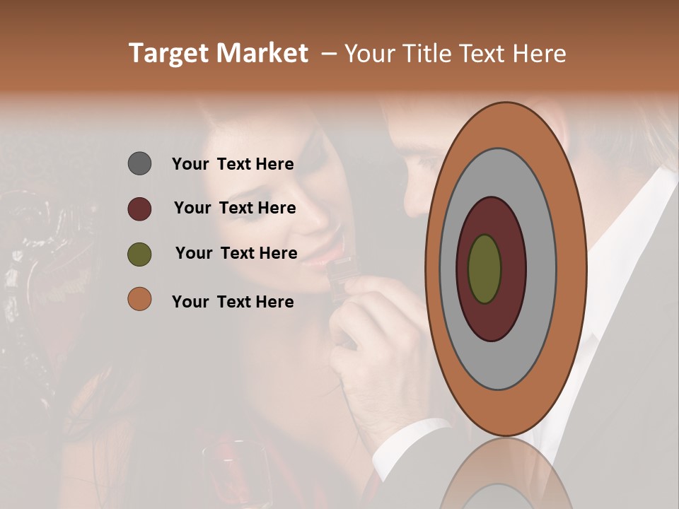 Couples Eating Chocolate PowerPoint Template