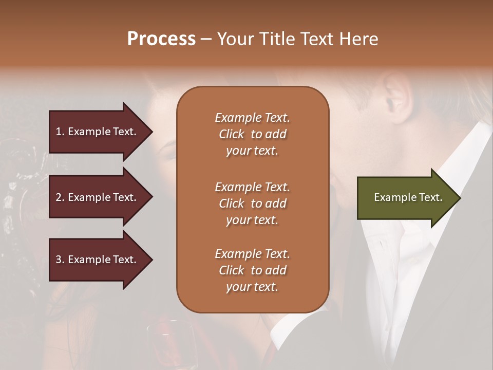 Couples Eating Chocolate PowerPoint Template