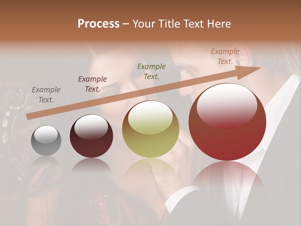 Couples Eating Chocolate PowerPoint Template