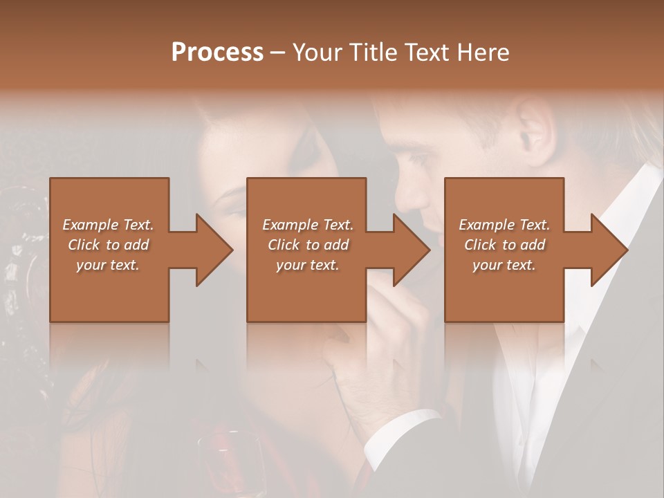 Couples Eating Chocolate PowerPoint Template