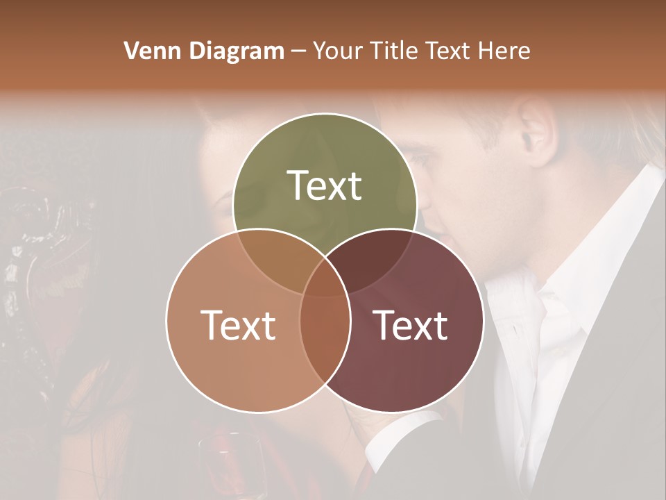 Couples Eating Chocolate PowerPoint Template
