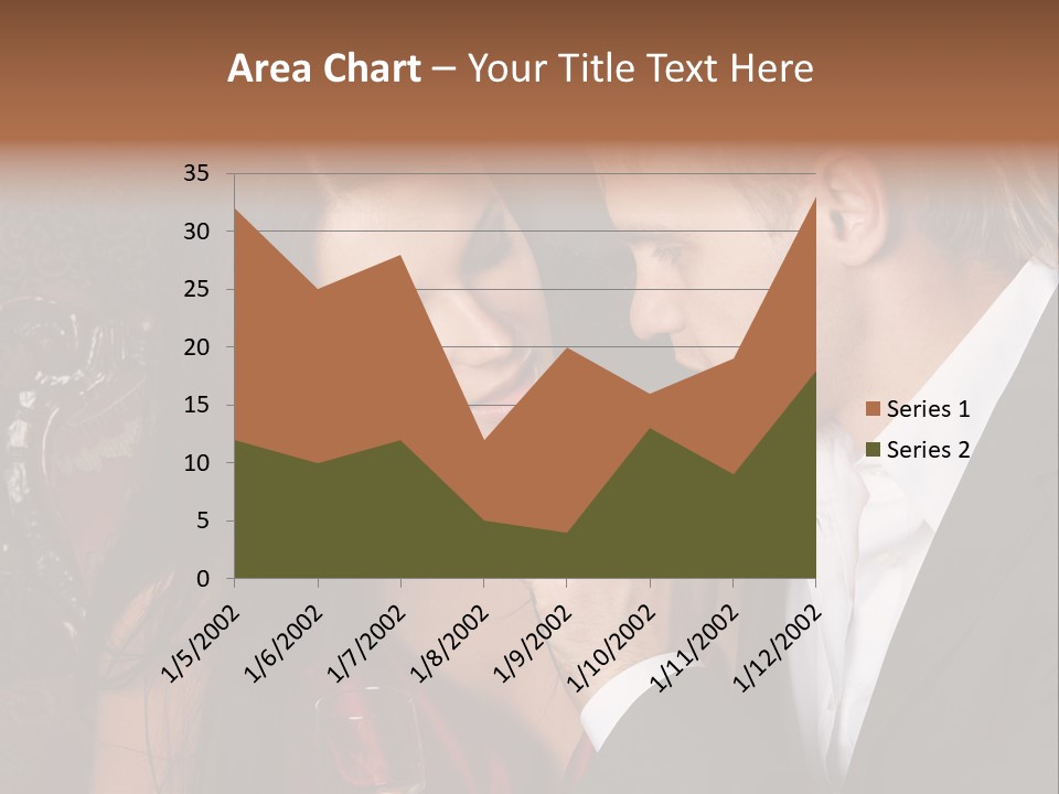 Couples Eating Chocolate PowerPoint Template