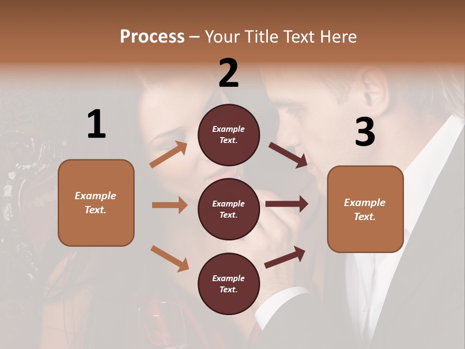 Couples Eating Chocolate PowerPoint Template