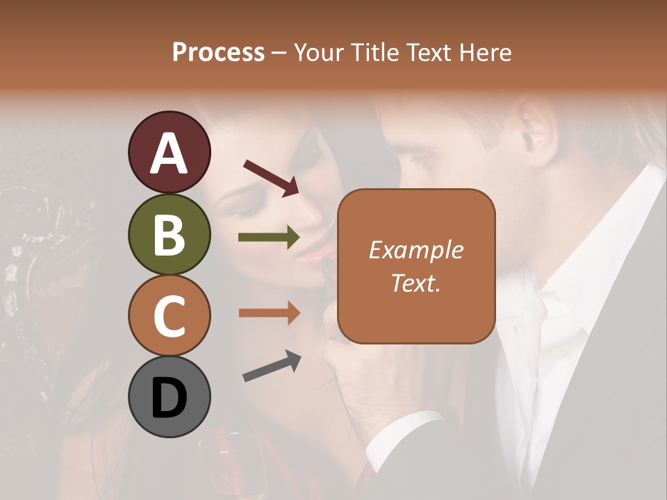 Couples Eating Chocolate PowerPoint Template