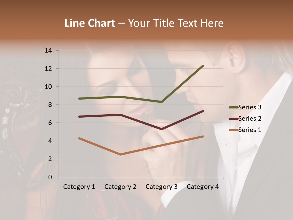 Couples Eating Chocolate PowerPoint Template