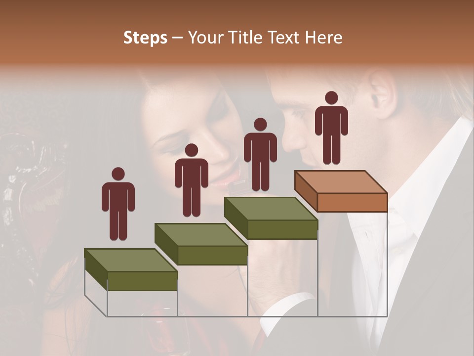 Couples Eating Chocolate PowerPoint Template