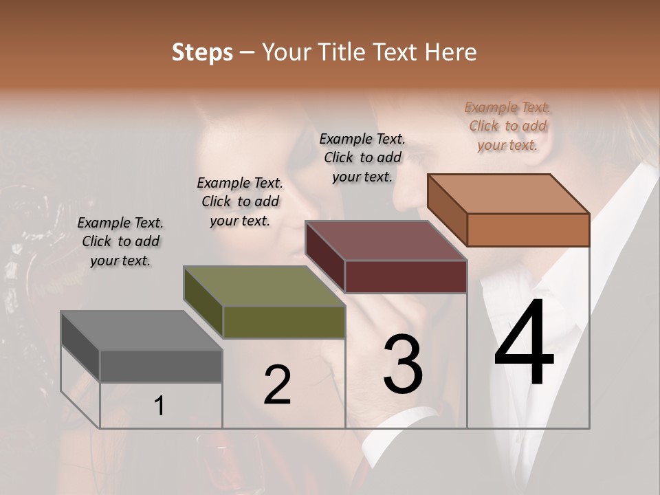 Couples Eating Chocolate PowerPoint Template