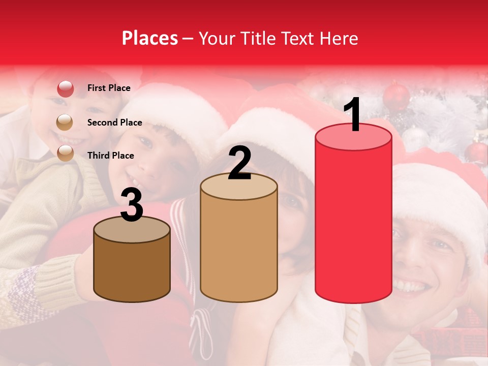 Family Christmas Photo Ideas PowerPoint Template